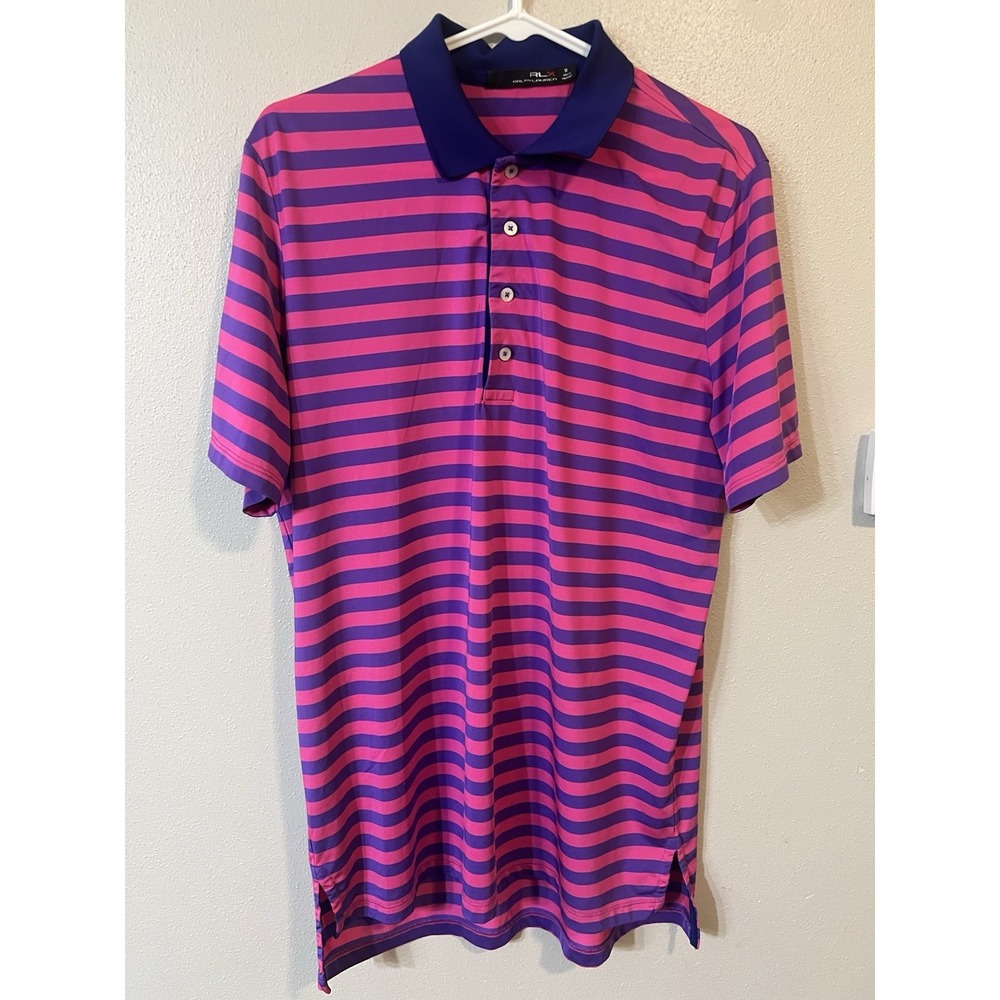 Ralph Lauren RLX Men's Polo Shirt Striped, Short Sleeve, Performance Golf‎